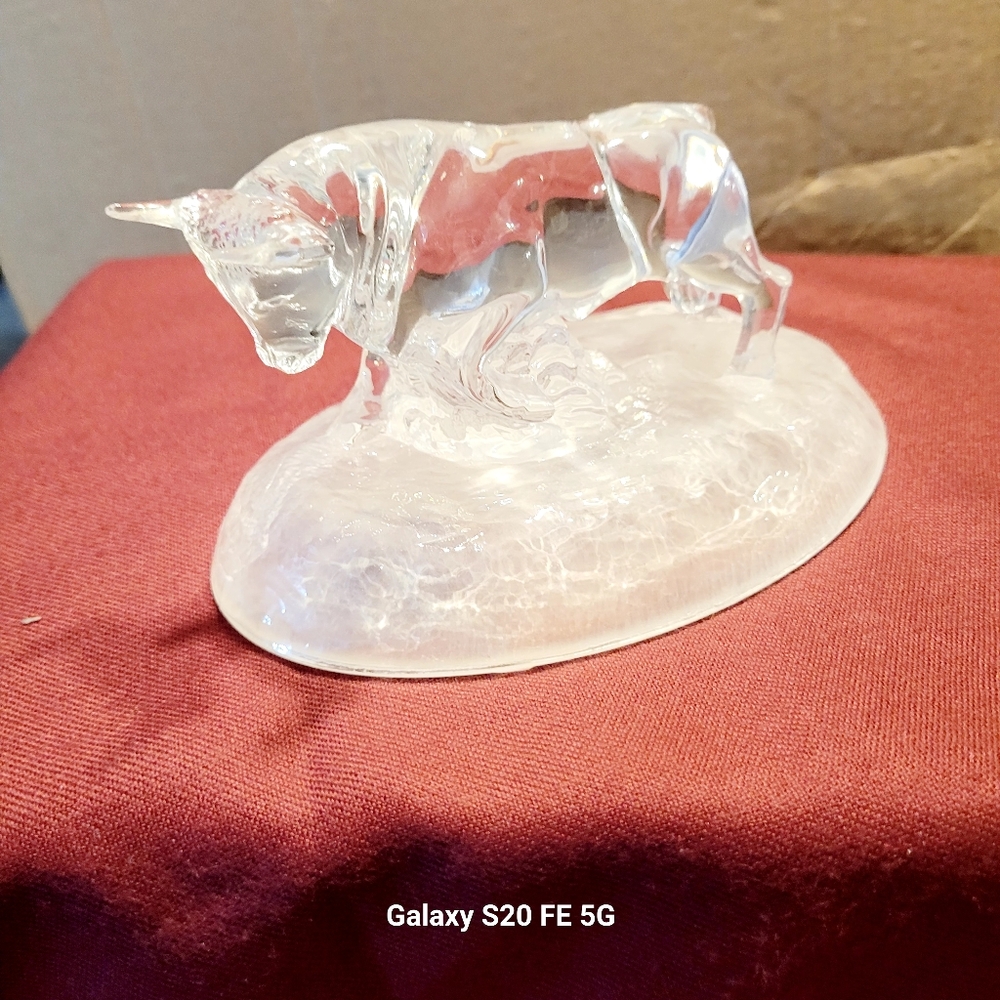 Crystal Bull Figurine